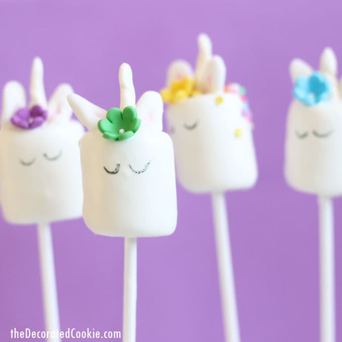 Image for Unicorn Marshmallow Pops. 