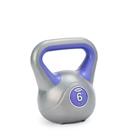 York Fitness Vinyl Kettlebell, Purple, 6kg