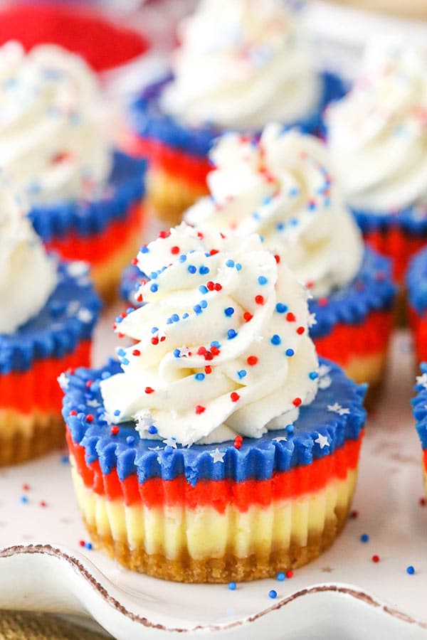 Image for Red, White & Blue Mini Cheesecakes