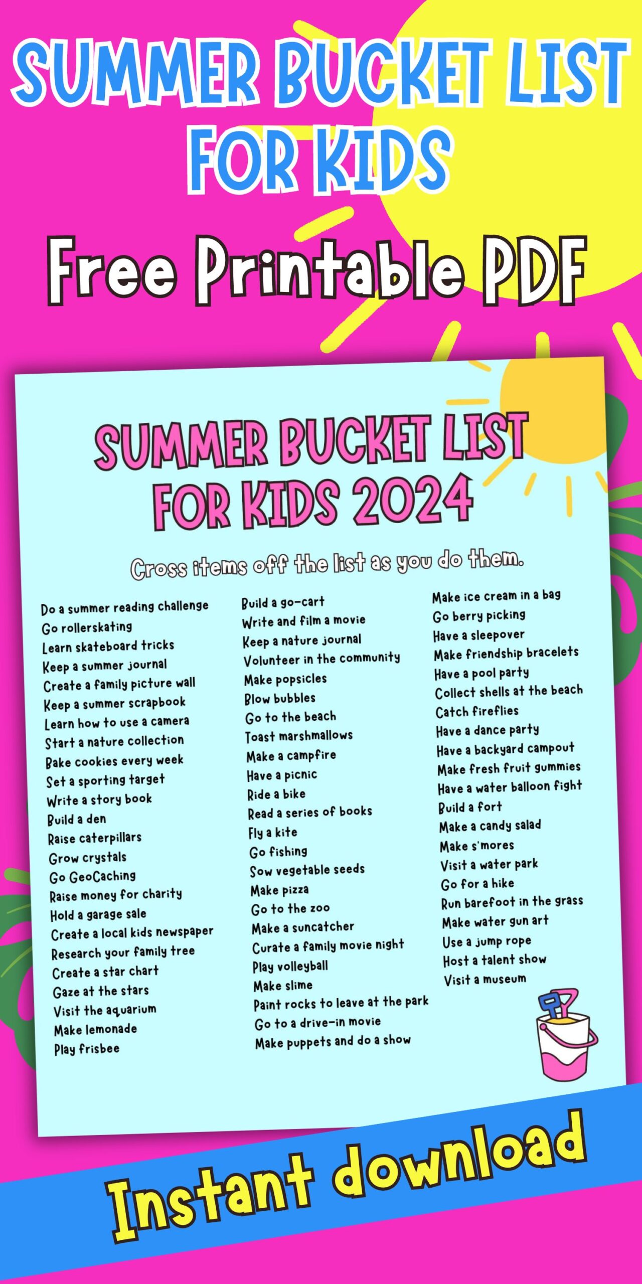 69 Ideas for a summer bucket list your kids will love 5
