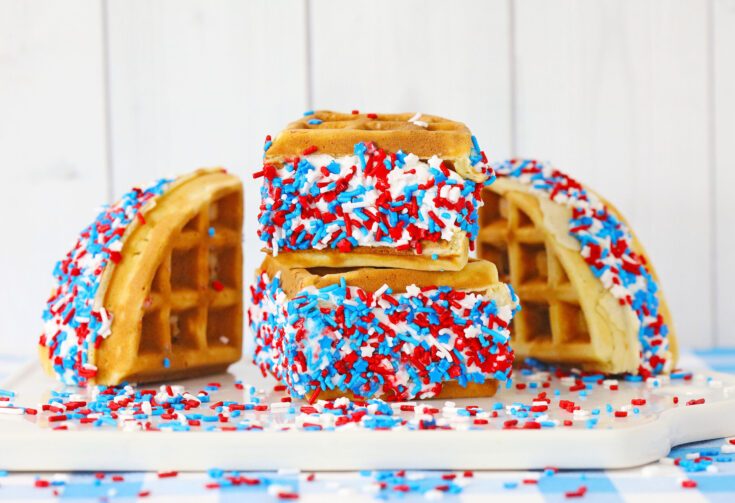 Image for Patriotic Waffle Ice Cream Sandwiches