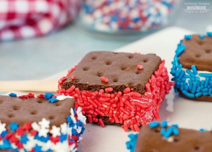 Image for Easy Red, White and Blue Ice Cream Sandwiches