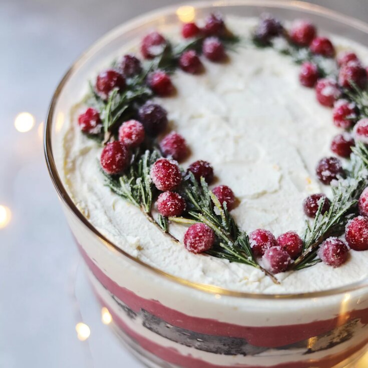 Image for Gingerbread Trifle with Cranberry Curd Recipe