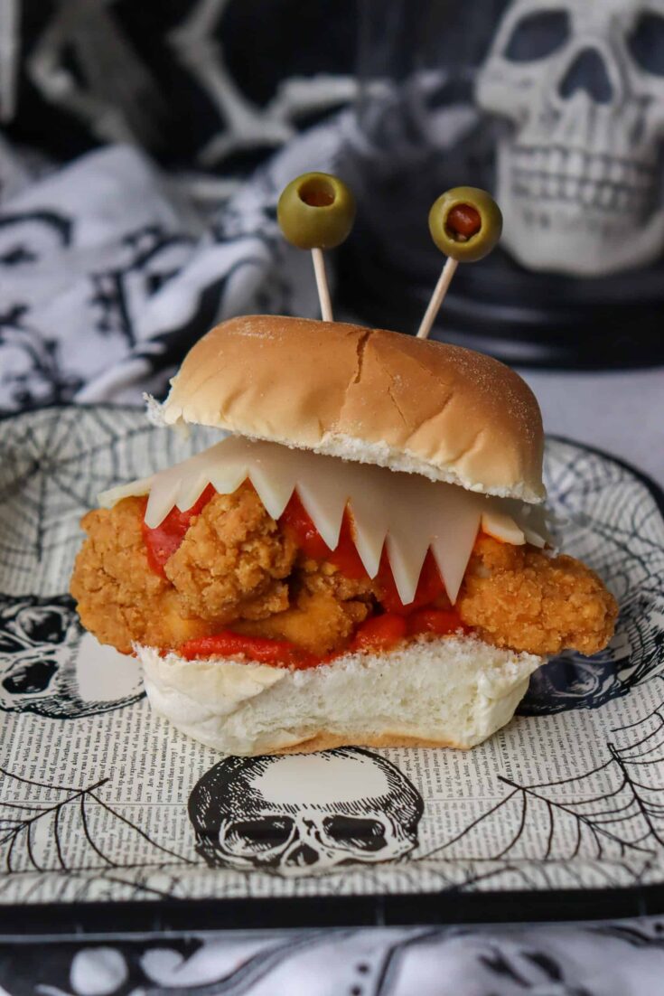 Image for Halloween Chicken Parm Monster Sliders