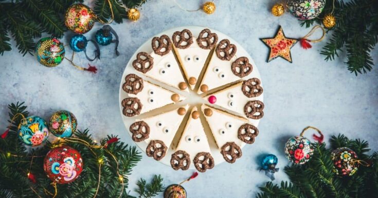 Image for No-bake Reindeer Christmas Cheesecake
