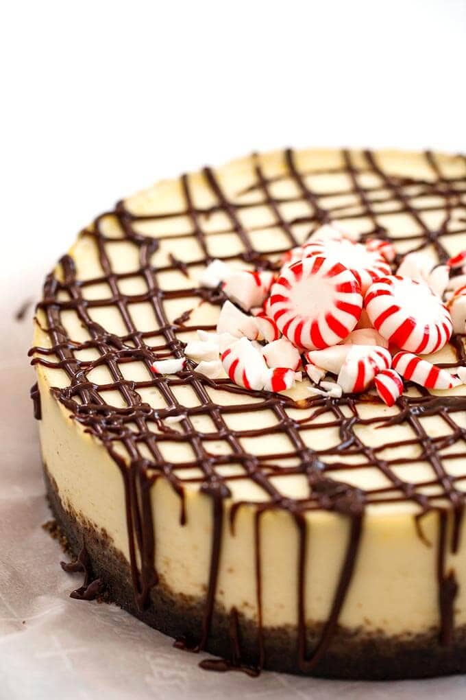 Image for Instant Pot White Chocolate Peppermint Cheesecake