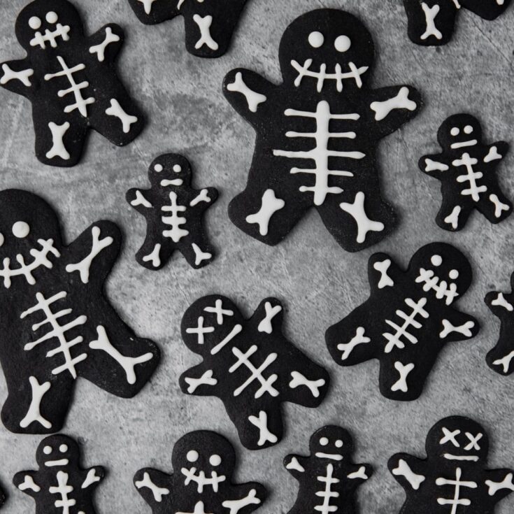 Image for Black Cocoa Skeleton Cookies Recipe