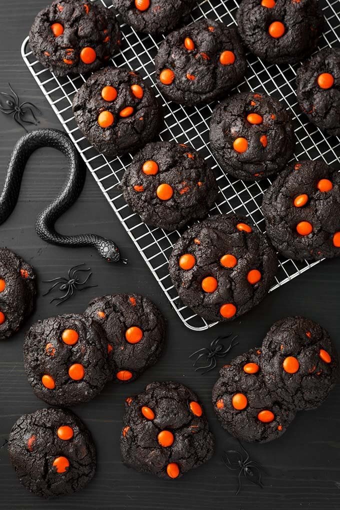 Image for Dark Chocolate Halloween Cookies