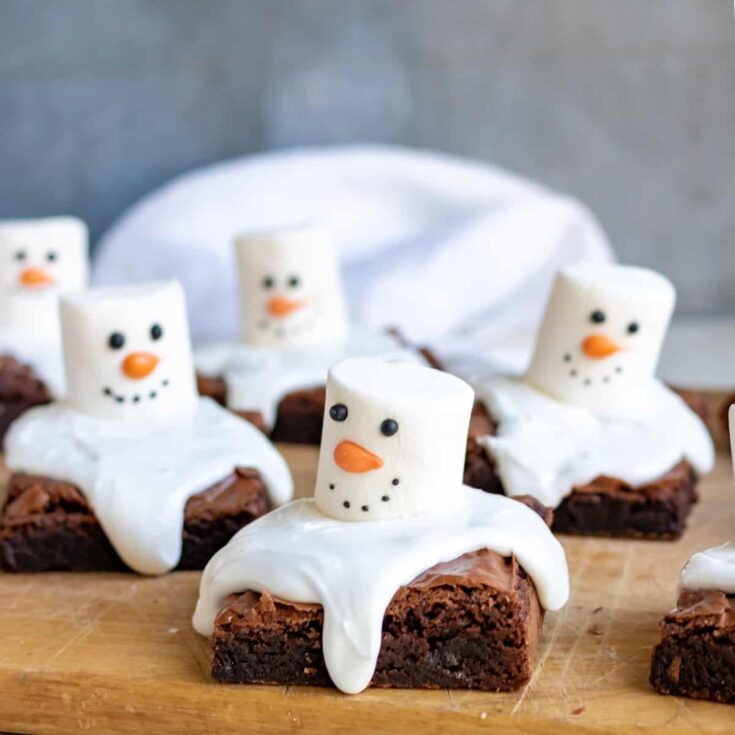 Image for Melted Snowman Brownies