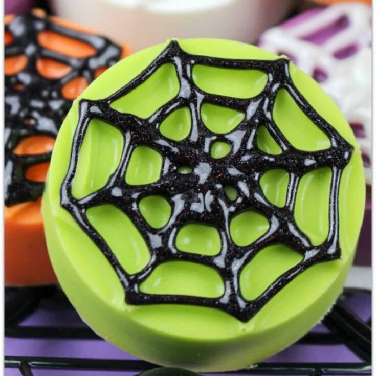 Image for Easy Halloween Spider Web Cookies