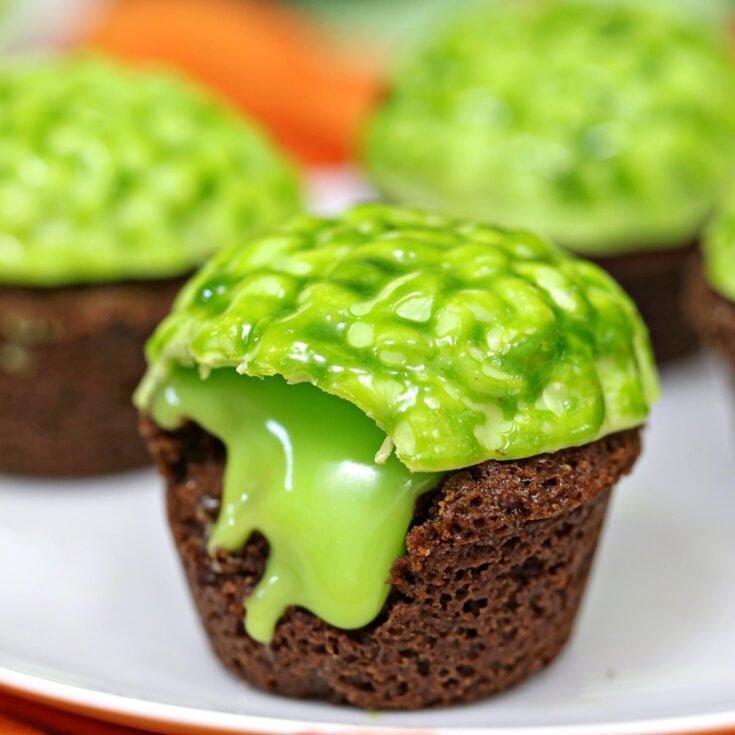 Image for Zombie Brain Brownie Bites