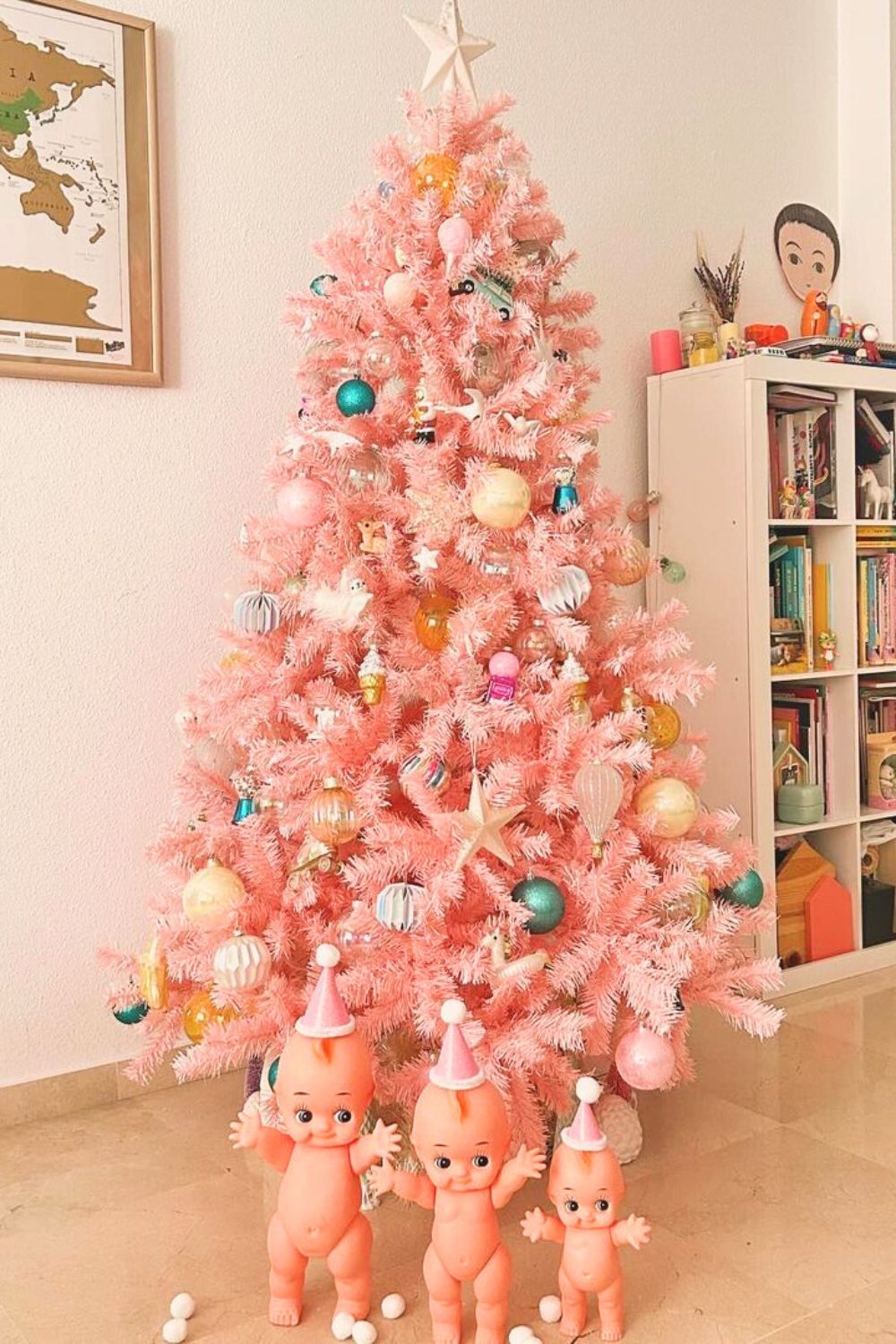 18 Pretty Pink Christmas Tree Decorating Ideas that pack a punch! 3