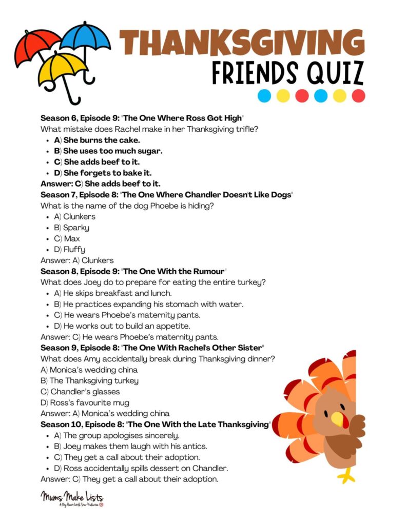 The Ultimate Friends Thanksgiving Episodes Guide (Plus Free Quiz) 3