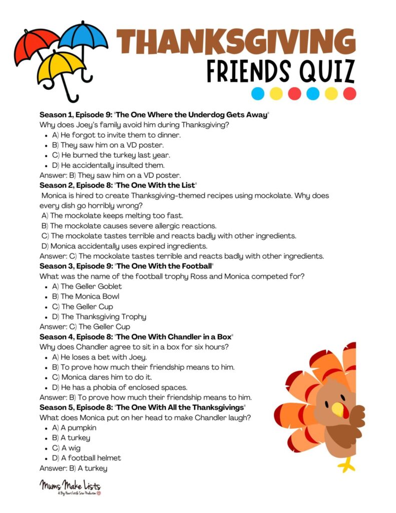 The Ultimate Friends Thanksgiving Episodes Guide (Plus Free Quiz) 2