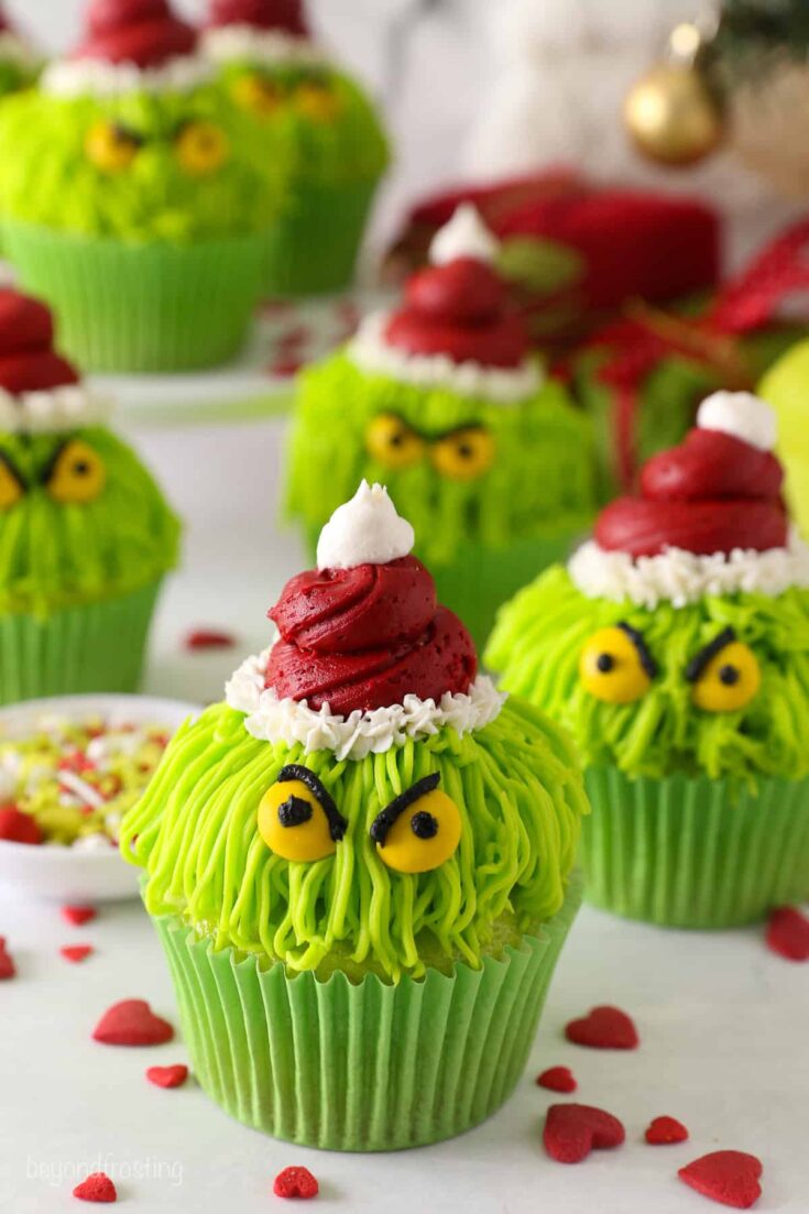 Image for Grinch Cupcakes - Easy Christmas Cupcakes Tutorial!