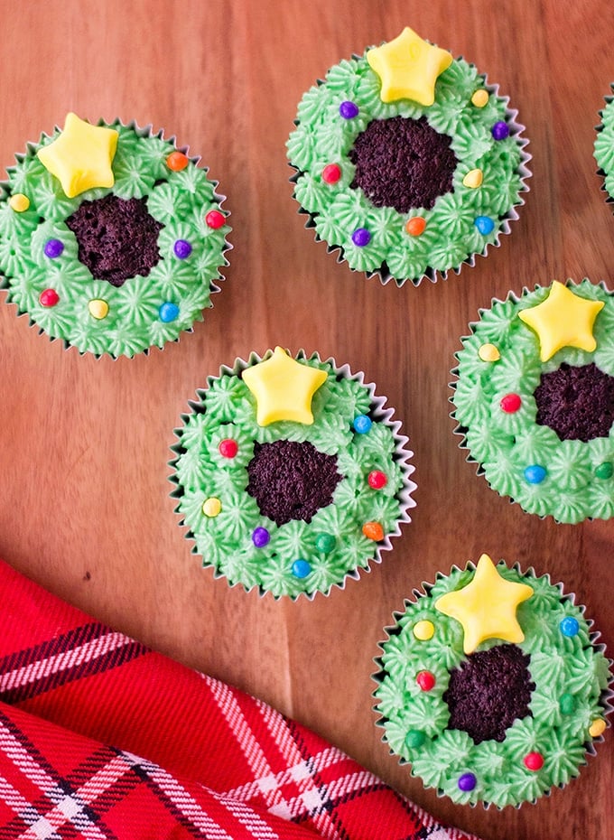 Image for Christmas Wreath Cupcakes