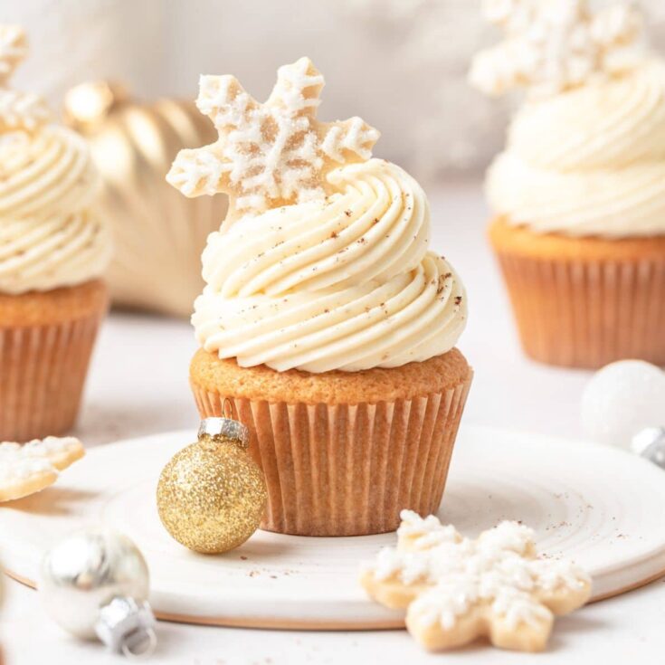 Image for Eggnog Cupcakes Recipe ~ Barley & Sage
