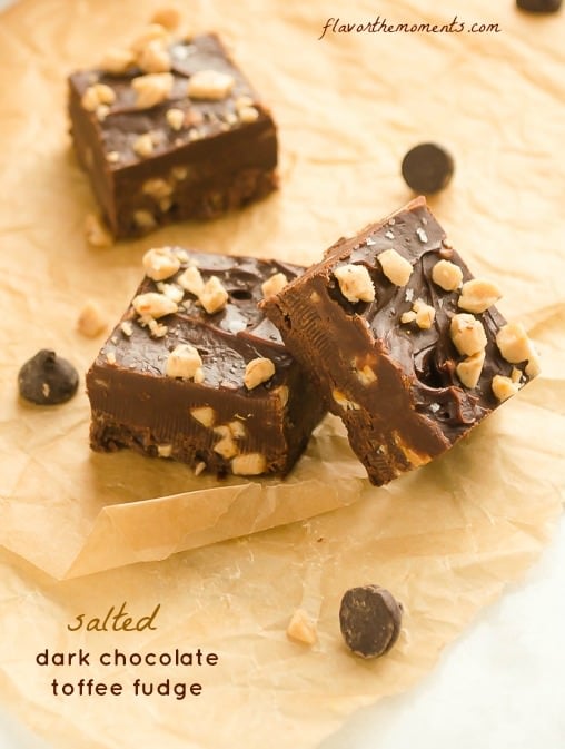 Image for Salted Dark Chocolate Toffee Fudge