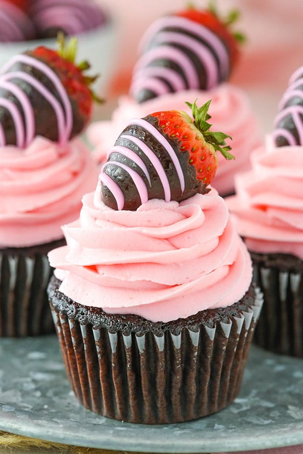Image for Chocolate Covered Strawberry Cupcakes for Valentines Day