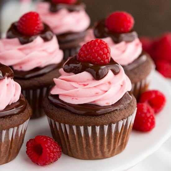 Image for Raspberry Chocolate Cupcakes