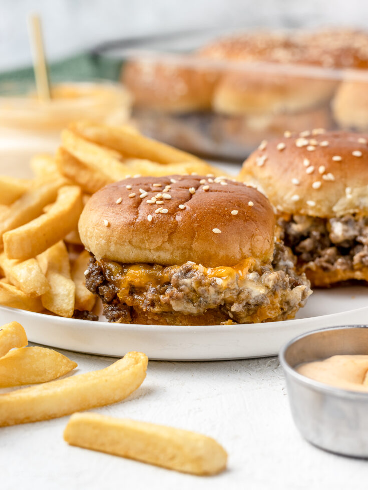 Image for Cheesy Ground Beef Sliders