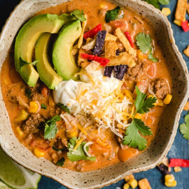 Image for Creamy Beef Enchilada Soup