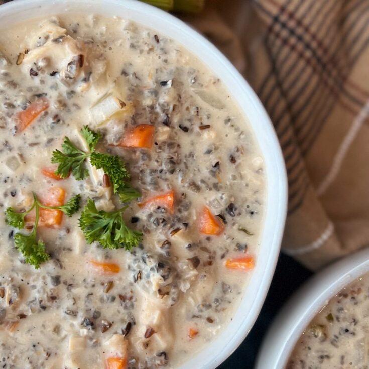 Image for Minnesota Chicken Wild Rice Soup (Crockpot Recipe!)