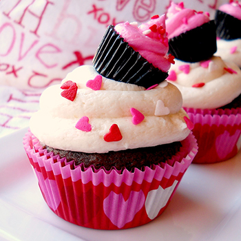 Image for {one pretty pin} Cupcake with a cupcake on top