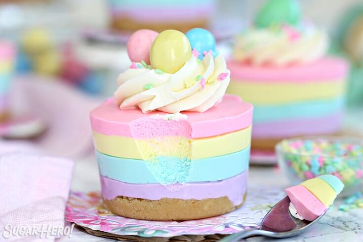 Image for Easter No-Bake Mini Cheesecakes