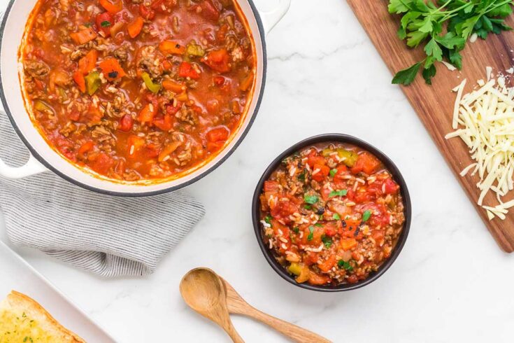 Image for Stuffed Pepper Soup (The Perfect Comfort Food)
