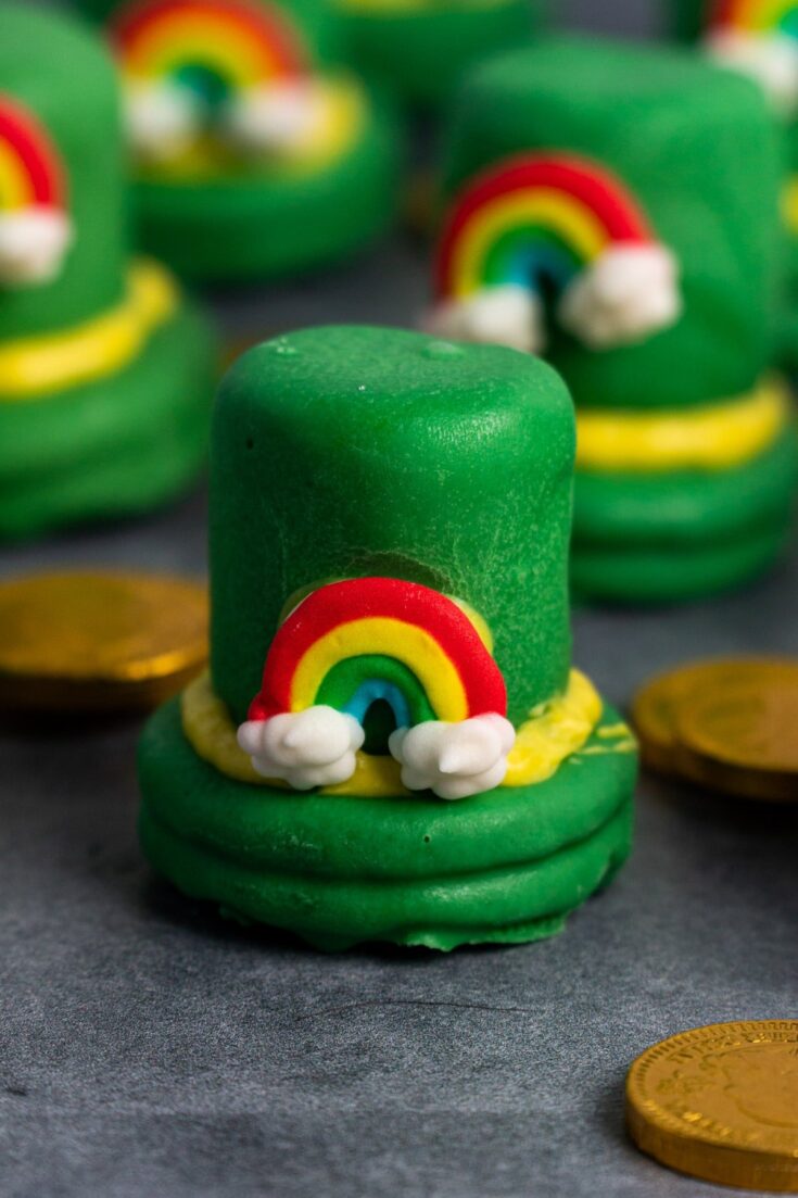 Image for St Patrick’s Day Cookies: Leprechaun Oreo Hat Cookies