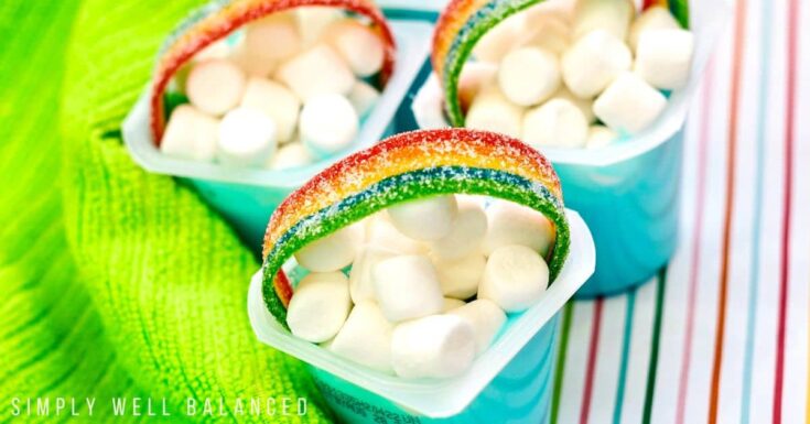 Image for Quick and Easy Rainbow Pudding Cups