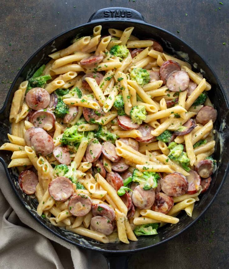 Image for Creamy Kielbasa Broccoli Skillet
