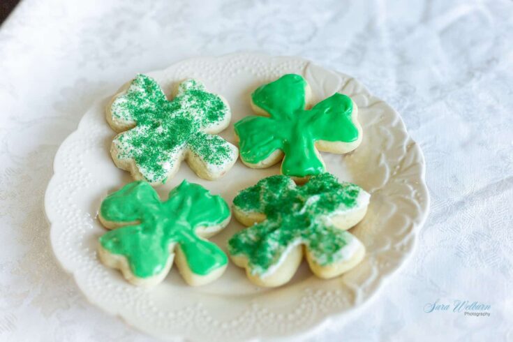 Image for Homemade St. Patrick's Day Sour Cream Sugar Cookies with Cream Cheese Frosting