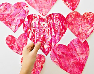 Image for VALENTINE SHAVING CREAM HEART ART WITH KIDS