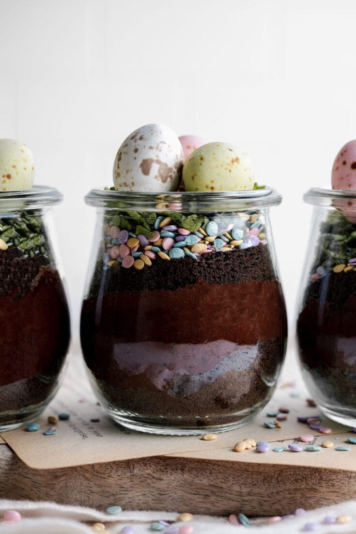 Image for Easter Dirt Cup with Brownie Crisp Cookies – Dewey's Bakery