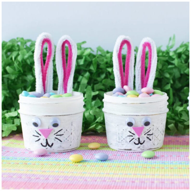 Image for DIY Easter Bunny Candy Jars- An Adorable and Easy Craft for Spring