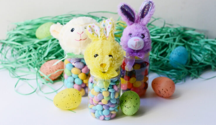 Image for Easter Candy Jars DIY | Easy Easter gifts for less than $5!
