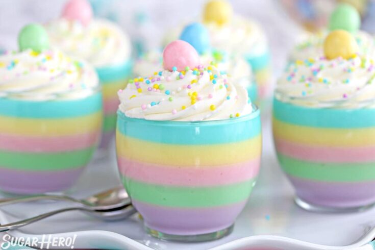 Image for Pastel Rainbow Gelatin Cups