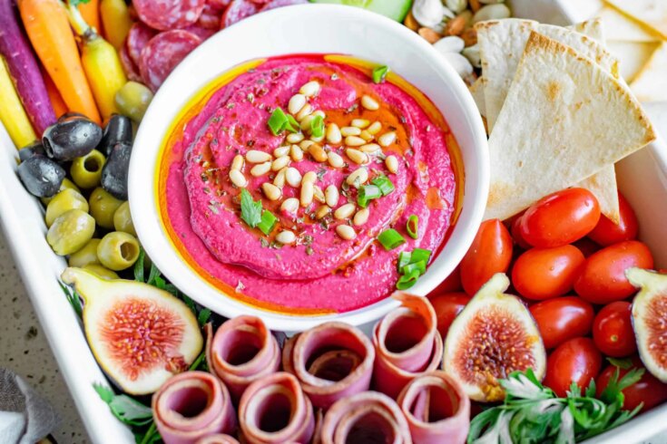 Image for Homemade Roasted Beet Hummus