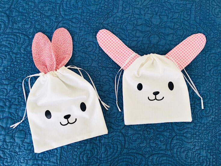 Image for DIY Bunny Drawstring Bag [2 Ways!]