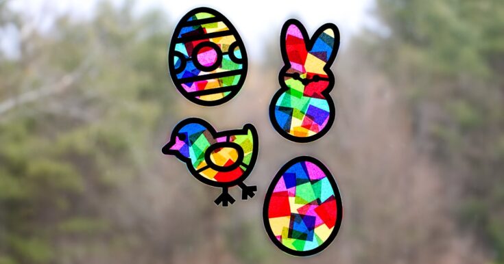 Image for Tissue Paper Easter Suncatchers (Free Templates)