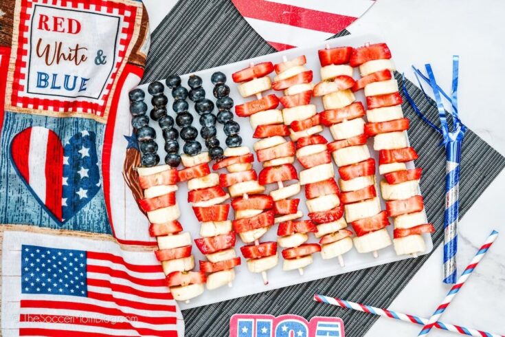 Image for American Flag Fruit Kabobs