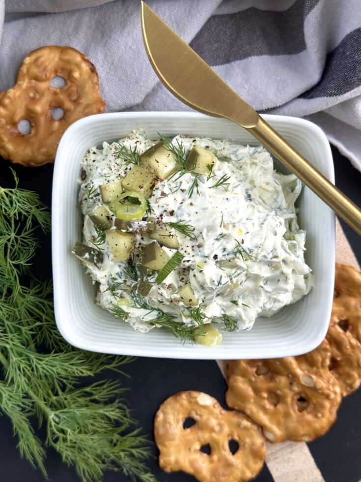 Image for Creamy, Crunchy Dill Pickle Dip