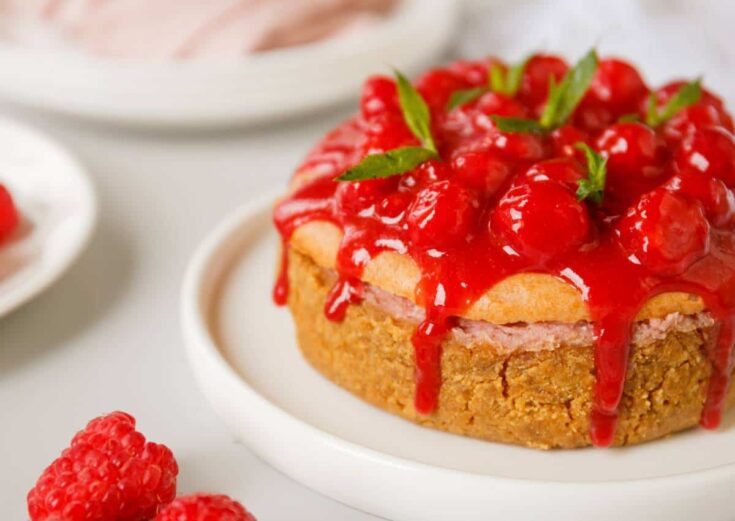 Image for Raspberry Lemon Cheesecake Recipe with Greek Yogurt