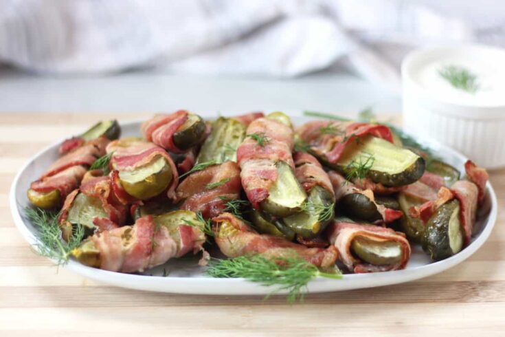 Image for Bacon Wrapped Dill Pickles