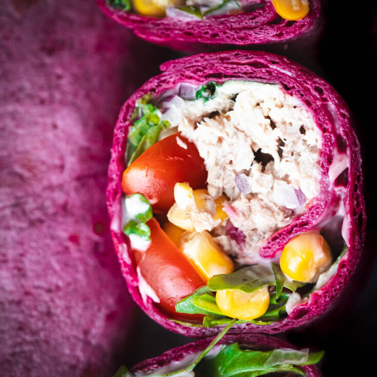 Image for Tuna Beetroot Tortilla Wraps
