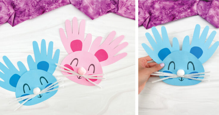 Image for Handprint Bunny Craft For Kids [Free Template]