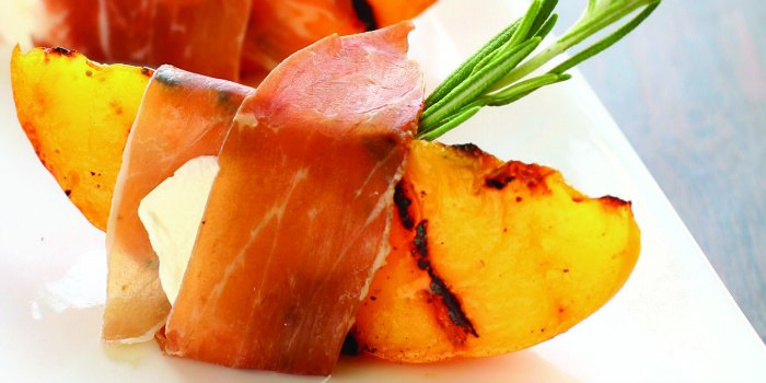 Image for Prosciutto Wrapped Peaches
