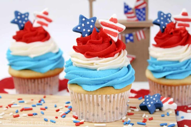 Image for Perfectly Patriotic Red, White, and Blue Cupcakes